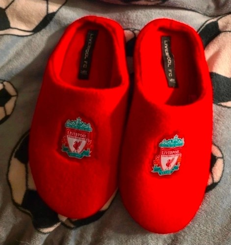 Mens red liverpool slippers - mens,